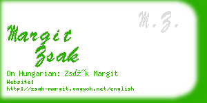 margit zsak business card